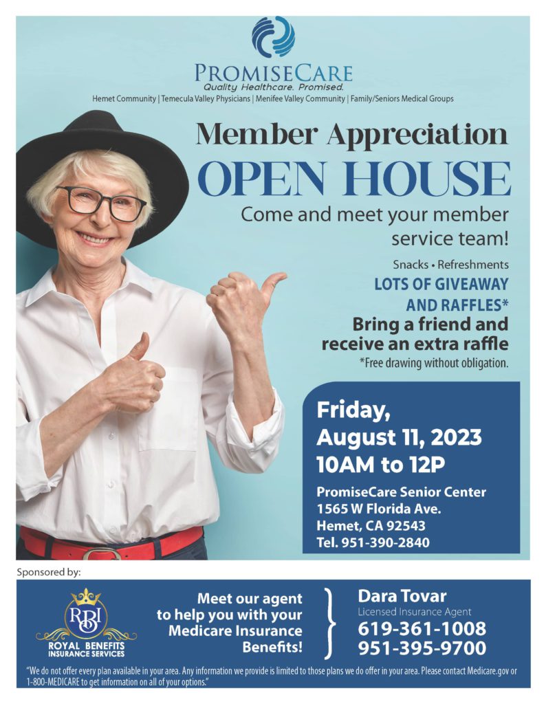 Promisecare Medical Group - Keywords: Member Appreciation Open House

Description: An engaging flyer for a special Member Appreciation Open House event, showcasing gratitude towards valued members.