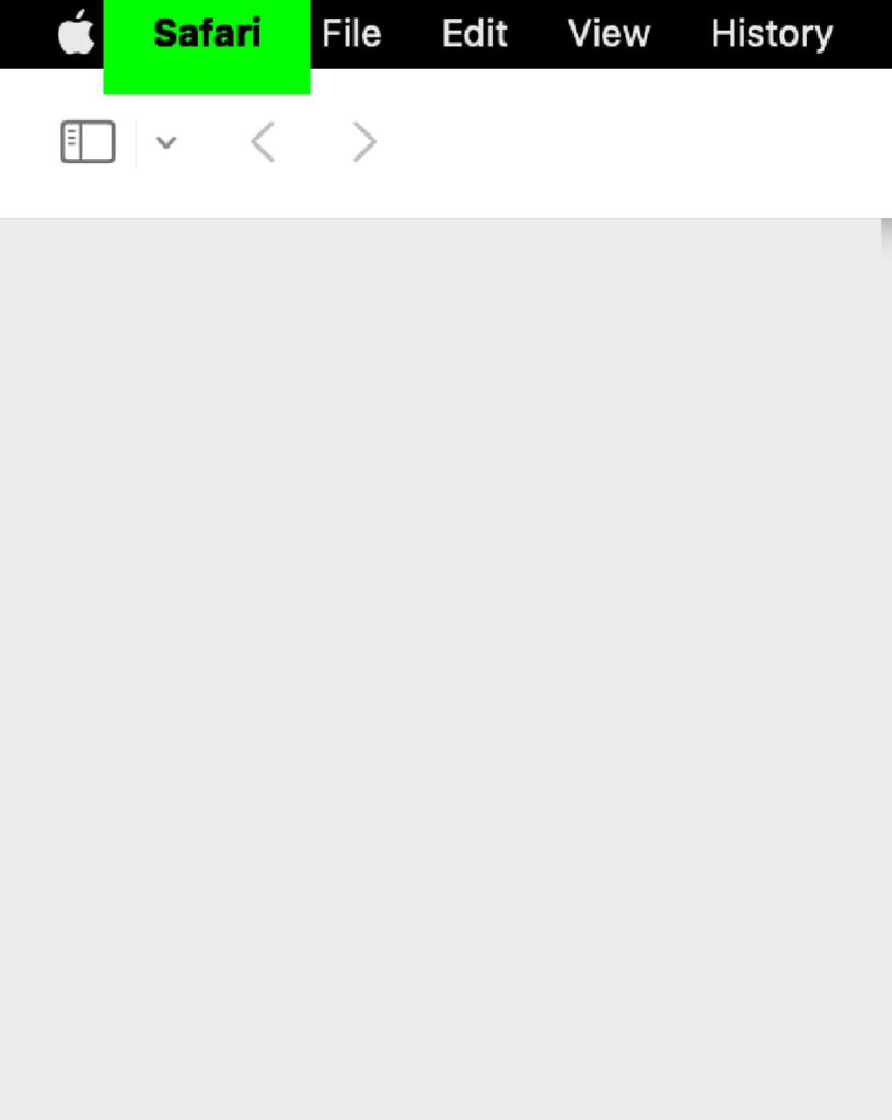 Safari delete browser cache safari menu green