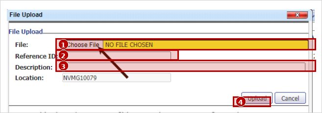 File Upload dialog